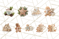 Winter Treats &amp; Drinks Clipart PNG, Neutral Winter Food Png Product Image 7