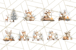 Cozy Winter Animals Clipart PNG, Neutral Woodland Critters Product Image 7
