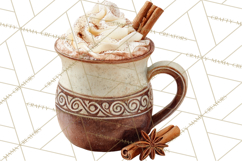 Winter Treats &amp; Drinks Clipart PNG, Neutral Winter Food Png Product Image 2