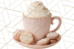 Winter Treats &amp; Drinks Clipart PNG, Neutral Winter Food Png Product Image 3