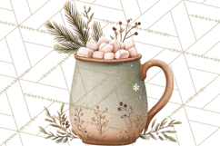 Winter Treats &amp; Drinks Clipart PNG, Neutral Winter Food Png Product Image 4