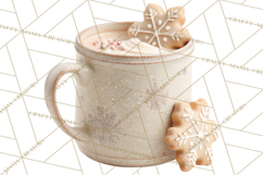 Winter Treats &amp; Drinks Clipart PNG, Neutral Winter Food Png Product Image 5