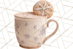 Winter Treats &amp; Drinks Clipart PNG, Neutral Winter Food Png Product Image 3