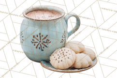Winter Treats &amp; Drinks Clipart PNG, Neutral Winter Food Png Product Image 4