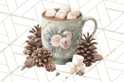 Winter Treats &amp; Drinks Clipart PNG, Neutral Winter Food Png Product Image 4
