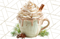 Winter Treats &amp; Drinks Clipart PNG, Neutral Winter Food Png Product Image 4
