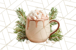 Winter Treats &amp; Drinks Clipart PNG, Neutral Winter Food Png Product Image 5
