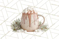 Winter Treats & Drinks Clipart PNG, Neutral Winter Food Png Product Image 4