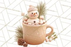 Winter Treats &amp; Drinks Clipart PNG, Neutral Winter Food Png Product Image 3