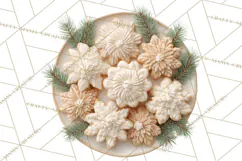 Winter Treats & Drinks Clipart PNG, Neutral Winter Food Png Product Image 3