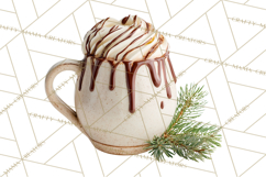 Winter Treats &amp; Drinks Clipart PNG, Neutral Winter Food Png Product Image 5
