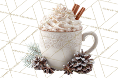Winter Treats &amp; Drinks Clipart PNG, Neutral Winter Food Png Product Image 2