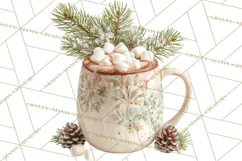 Winter Treats & Drinks Clipart PNG, Neutral Winter Food Png Product Image 4