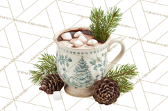 Winter Treats &amp; Drinks Clipart PNG, Neutral Winter Food Png Product Image 5
