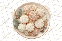 Winter Treats & Drinks Clipart PNG, Neutral Winter Food Png Product Image 4