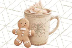 Winter Treats & Drinks Clipart PNG, Neutral Winter Food Png Product Image 4