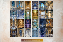 72 Angels of the Shemhamphorasch Kabbalah Backdrops Product Image 4