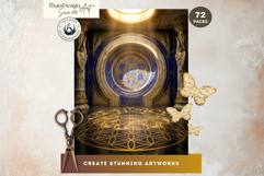 72 Angels of the Shemhamphorasch Kabbalah Backdrops Product Image 5