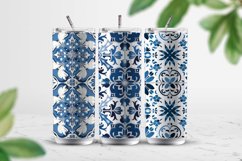 Portuguese Tile Pattern, Blue and white tiles paper Product Image 2