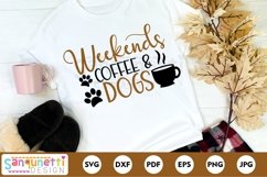 Weekends Coffee and Dogs SVG, Dog mama svg, pet svg Product Image 1