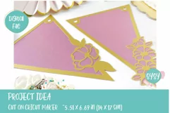 Floral Banner SVG | Bunting Banner SVG| Birthday Banner SVG Product Image 5