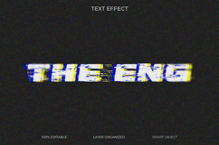 Glitch Distorted VHS Text Effect Template Product Image 1