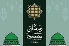 Isalmic Madina Masjid Al Nabawi Mosque vector illustration. Product Image 1