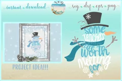 Some Teachers Are Worth Melting For Snowman SVG DXF EPS PNG Product Image 1
