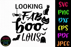 Looking Fab BOO Lous Halloween SVG I Halloween Cut File Product Image 1