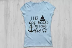 I like big boats and I cannot lie Svg, Boat Svg, Anchor Svg. Product Image 2
