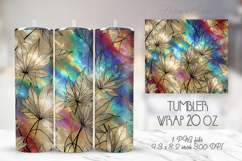 Golden maple leaves patterns tumbler 20oz wrap designs png Product Image 1