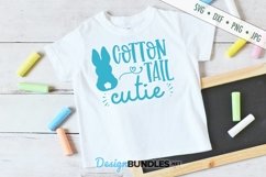 Cotton Tail Cutie SVG | Easter SVG | Kids Easter SVG Product Image 1