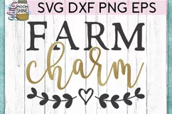 Farm Charm SVG DXF PNG EPS Cutting File Product Image 2