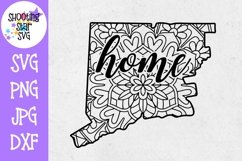 Connecticut US State Mandala with Home SVG - 50 States SVG Product Image 1