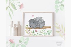 Australian animals clipart. Watercolor mother and baby. Product Image 4