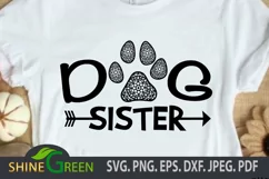Dog svg - Dog Sister Floral Mandala Paws DXF EPS JPEG Product Image 1