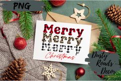 Stacked Merry Merry Christmas sublimation PNG, Christmas PNG Product Image 3