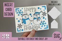 Christmas insert card design| Paper cutting | Cricut Joy svg Product Image 1