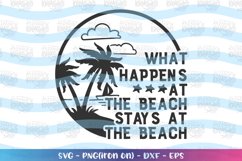 Summer svg what happens at the beach clipart Product Image 1