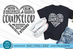 Counselor svg - a subway art heart counselor SVG file Product Image 1