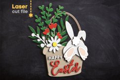 Easter Basket SVG laser cut files for Glowforge Product Image 1