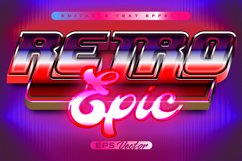 Retro epic Y2K editable text effect with futuristic Product Image 1