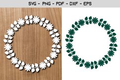 Sunflower Frame Paper Template Design Product Image 1