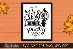 Tis The Season To Be Spooky SVG Funny Halloween Witch svg Product Image 6