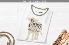 The Farm / Papa's Farm is my Happy Place - svg & printable Product Image 1