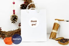 Sticker mockup on white Bag, White Bag Full Wrap Mockup PSD Product Image 5