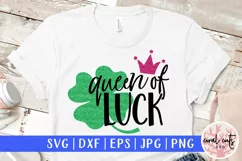 Queen of luck - St. Patrick's Day SVG EPS DXF PNG Product Image 1