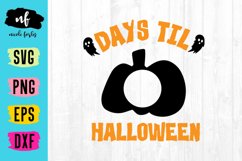 Halloween Countdown SVG Cut File Product Image 2