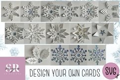 Pop up snowflake bundle| Paper cutting | 3d snowflake SVG Product Image 4