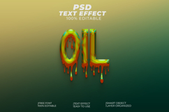 Dripping Oil Text Effect Template Product Image 1